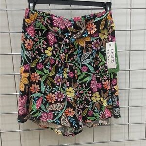 Floral Print Tie Waist Shorts